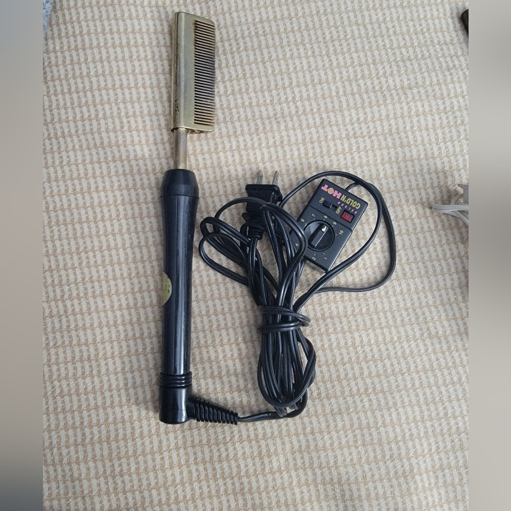 Belson Gold n' Hot Hair/Beard Straightener Electric Comb Heat Pressing